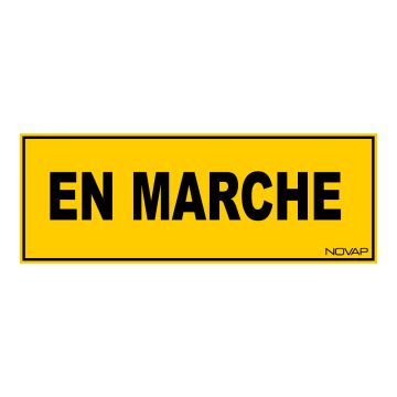 Panneau En marche - Rigide 330x120mm - 4140629