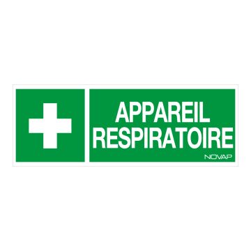 Panneau Appareil respiratoire - Rigide 330x120mm - 4140667