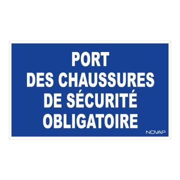 Panneau Port chaussure de sécurité - Rigide 330x200mm - 4160443