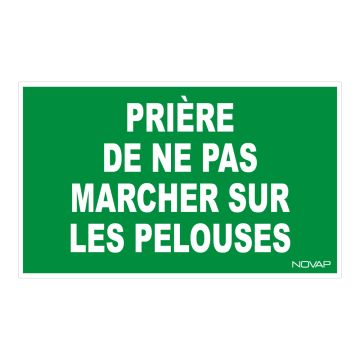 Panneau Ne pas marcher sur la pelouse - Rigide 330x200mm - 4160689