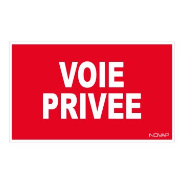 Panneau Voie privée - Rigide 330x200mm - 4160979