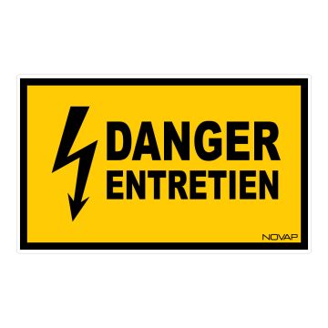 Panneau Danger entretien - Rigide 330x200mm - 4161358