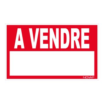 Panneau A vendre coloris rouge - Rigide 330x200mm - 4161716