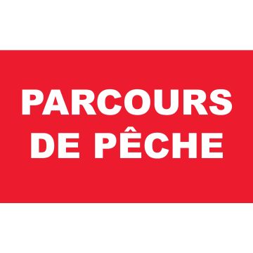 Panneau Parcours de pêche - Rigide 330x200mm - 4162133