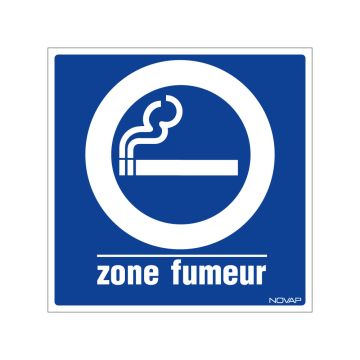 Panneau Zone fumeur - Rigide 200x200mm - 4220185