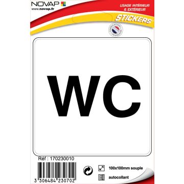 Pictogramme adhésif WC - Novap