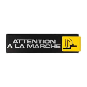 Plaquette de porte Attention à la marche - Europe design 175x45mm - 4260020