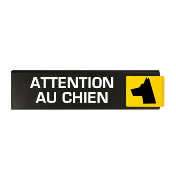 Plaquette de porte Attention au chien - Europe design 175x45mm - 4260037