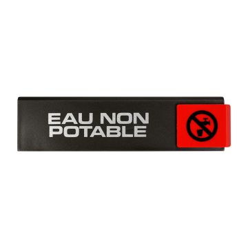 Plaquette de porte Eau non potable - Europe design 175x45mm - 4260167