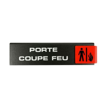 Plaquette de porte Porte coupe-feu - Europe design 175x45mm - 4260822