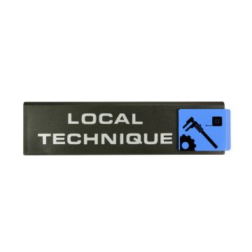 Plaquette de porte Local technique - Europe design 175x45mm - 4260846