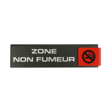 Plaquette de porte Zone non fumeur - Europe design 175x45mm - 4260877