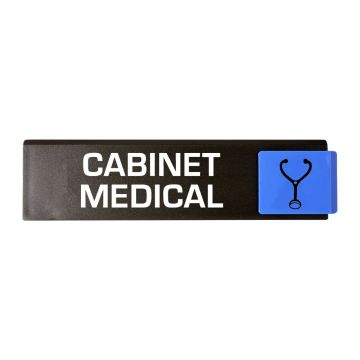 Plaquette de porte Cabinet medical - Europe design 175x45mm - 4260945