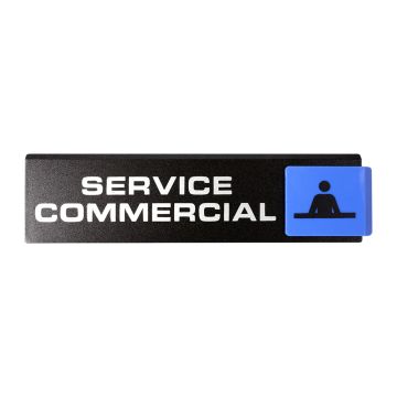 Plaquette de porte Service commercial - Europe design 175x45mm - 4261201