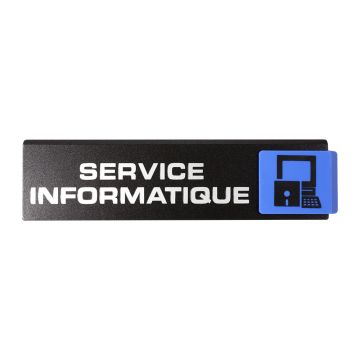 Plaquette de porte Service informatique - Europe design 175x45mm - 4261225