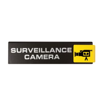 Plaquette de porte Surveillance caméra - Europe design 175x45mm - 4261270