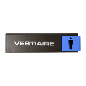 Plaquette de porte Vestiaire hommes - Europe design 175x45mm - 4261294