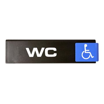 Plaquette WC handicapés - Europe Access 175x45mm - Novap