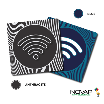 Plaquettes 90x90mm - Wifi - Design | NOVAP