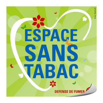 Pictogramme adhésif - Espace sans tabac - Novap