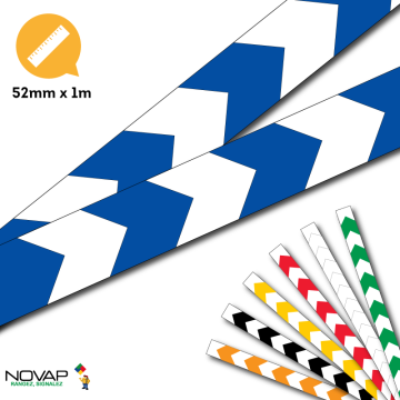 Lot 2 bandes 52mm x 1m - Chevrons - Novap