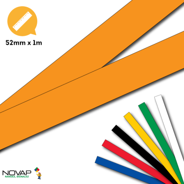 Lot 2 bandes 52mm x 1m - Lignes pleines - Novap