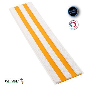 Bande de guidage PMR - Blanc/Orange - Novap