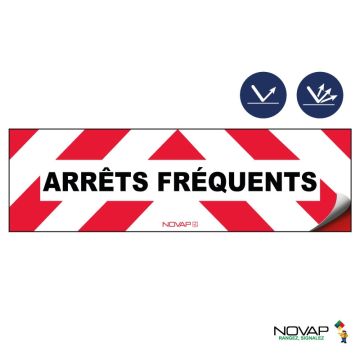 Panneaux d’interventions - Arrêts fréquents - adhésif - Novap