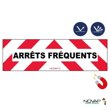 Panneaux d’interventions - Arrêts fréquents - Magnétique - Novap