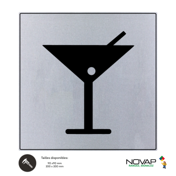 Plaquette Bar - ISO 7001 - NOVAP