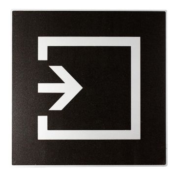 Plaque de porte Entrée - Europe design 200x200mm - 4280073