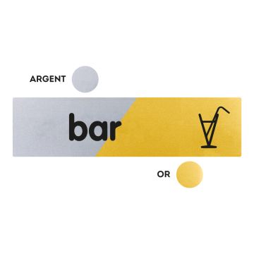 Plaquette bar 170x45 - Argent & Or - NOVAP