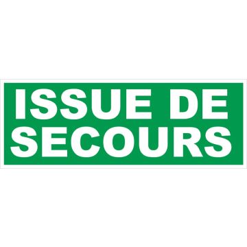 Panneau Issue de secours - Rigide 330x120mm - 4035567