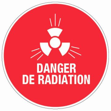 Panneau Danger de radiation - Rigide Ø300mm - 4061153