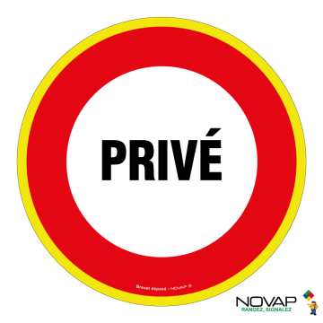 Panneau Privé - haute visibilité - Novap