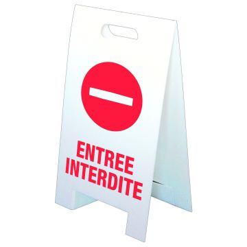 Lot chevalets Eco entrée interdite - 4295022