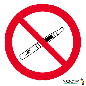 Panneau Interdit de vapoter - Novap