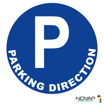 Panneau Parking direction - Novap