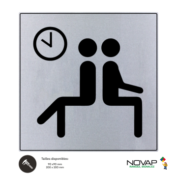 Plaquette Salle d'attente - ISO 7001 - NOVAP