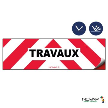 Panneaux d’interventions - Travaux - adhésif - Novap