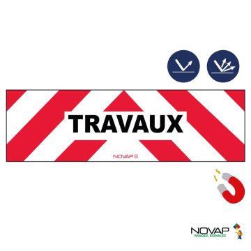 Panneaux d’interventions - Travaux - Magnétique - Novap