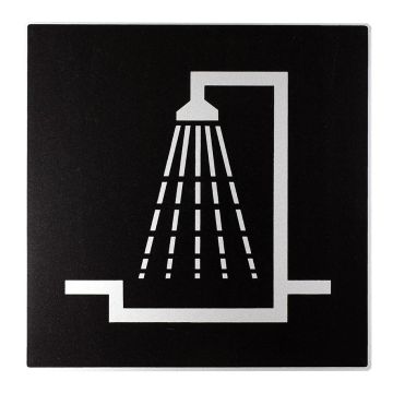 Plaque de porte Douche - Europe design 200x200mm - 4280042