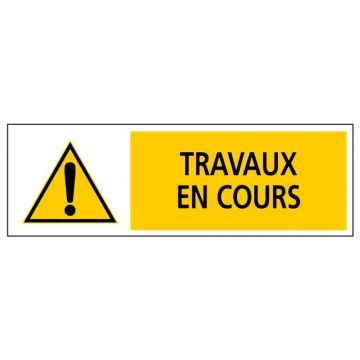 Panneau Travaux en cours - Rigide 450x150mm - 4062754