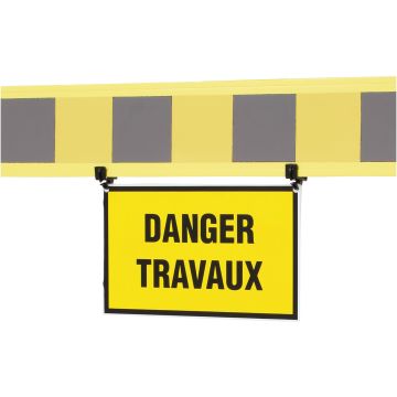 Panneau - Danger travaux - pour barrière téléscopique - 1320352