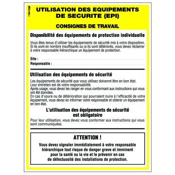 Panneau équipements de protection individuelle 400x300mm - 4300368