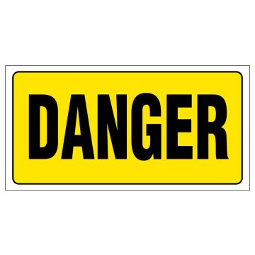 Panneau Danger - Rigide 960x480mm - 4000138