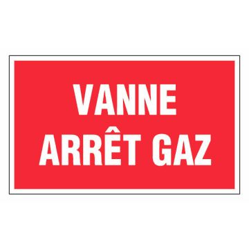 Panneau Vanne d'arret de gaz - Rigide 330x200mm - 4160771