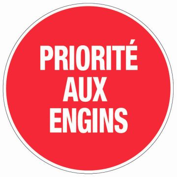 Panneau Priorité aux engins - Rigide Ø300mm - 4062242