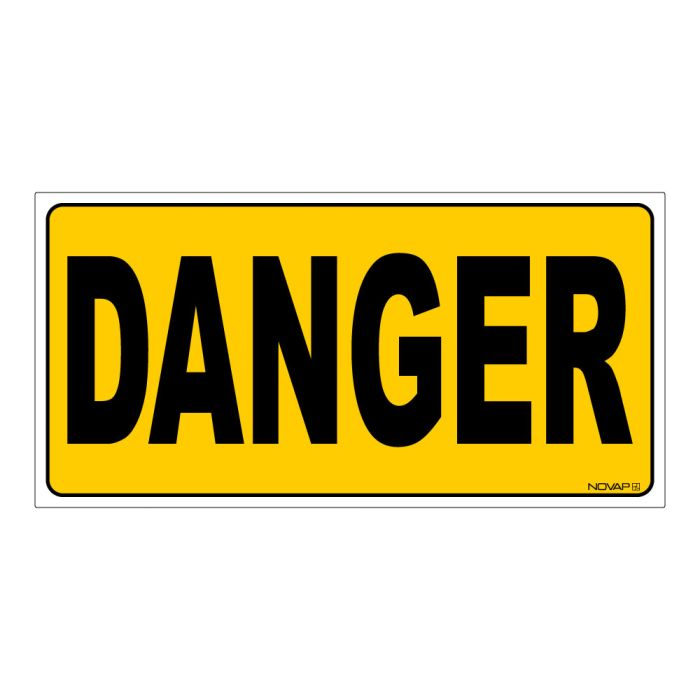 Panneau Danger - Rigide 960x480mm - Novap