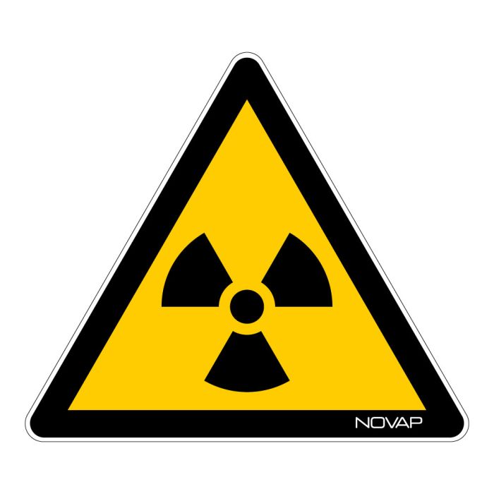 Panneau Danger Matières radioactives - Novap